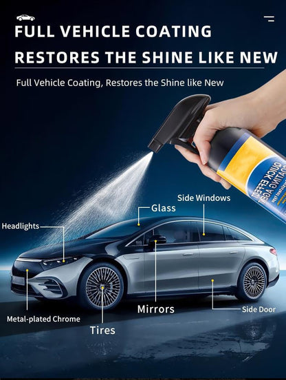 Advanced Car Quick-Acting Coating Agent Spray Kit 🚗✨ | Instant Mirror Shine & Protective Coating | 120ML Each Bottle