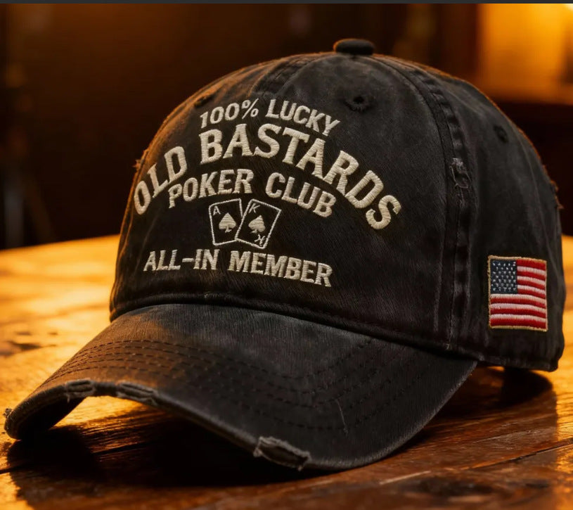 Vintage Distressed "Old Club" Lifetime Member Cap