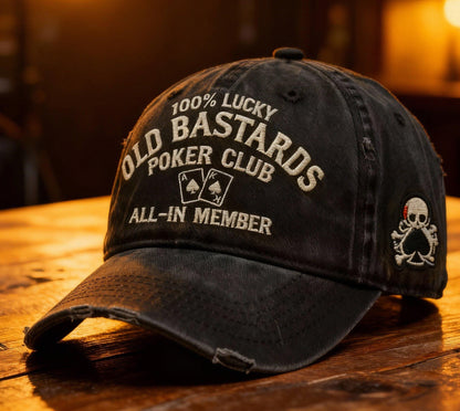 Vintage Distressed "Old Club" Lifetime Member Cap