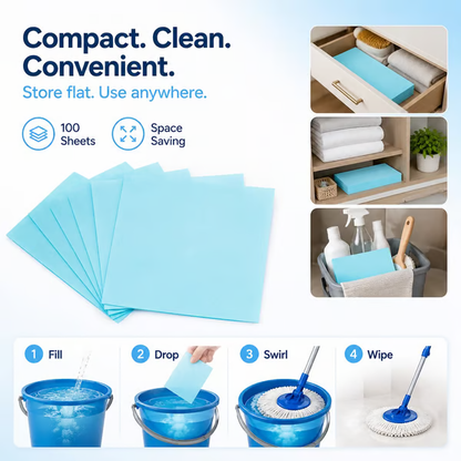 🔥Limited Time --BUY 1 GET 1 FREE!⏰50K+ Sold🧼 Multi-Surface Deep Cleaning Sheets (100 PCS) ✨ Powerful Stain Removal for Kitchen, Bathroom & More